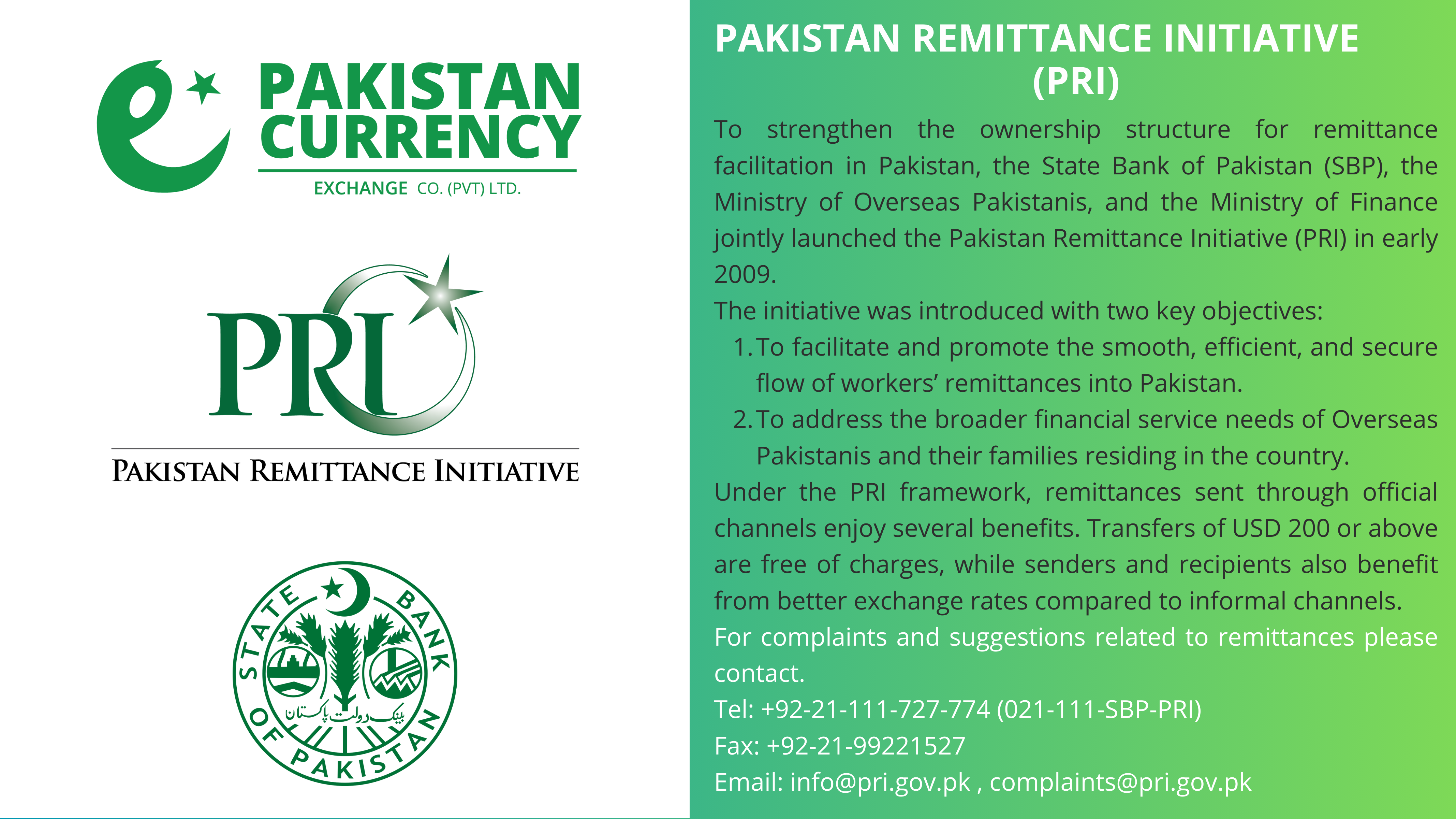 Pakistan Remittance Initiative